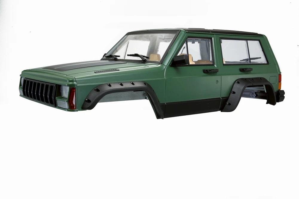 Ewellsold жесткий Пластик колесная база 313 мм кузова автомобиля в виде ракушки для 1/10 RC Рок комплект автомобильных принадлежностей для передней и задней оси SCX10& SCX10 II 90046 90047 Размер: 50*20 см