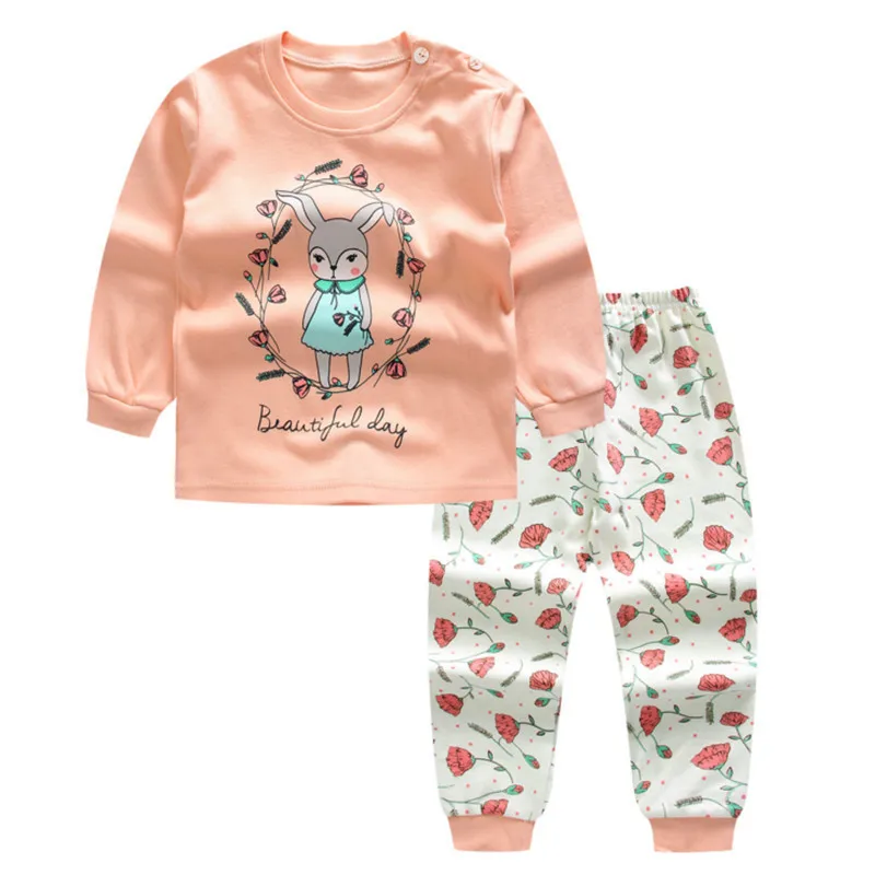Baby Boys Girls Long Sleeve Clothing Suits Children Set Toddler Cotton Sport Suit Kids | Детская одежда и обувь