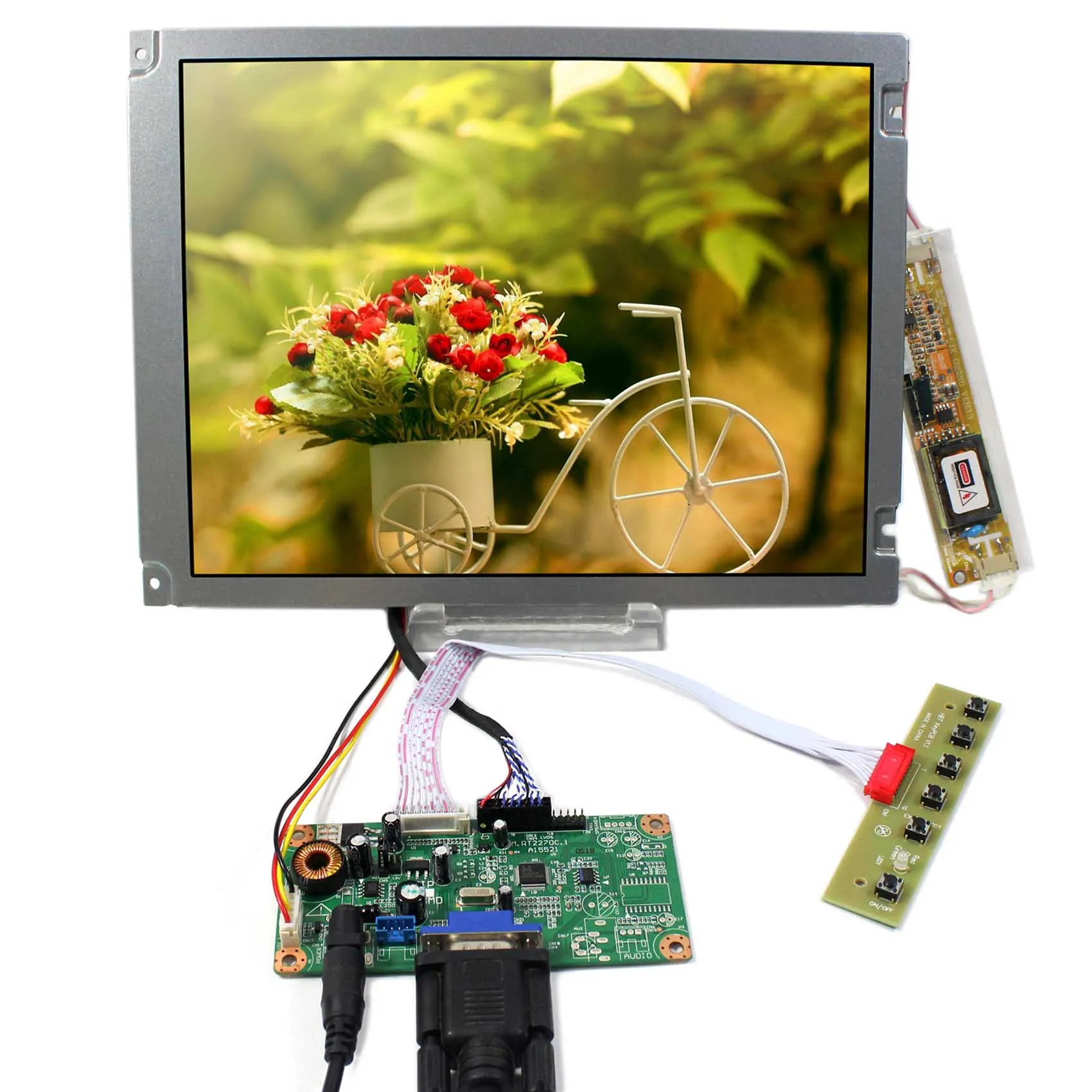 

VGA signal input lcd controller board 10.4inch AA104SG04 800x600 LVDS lcd panel