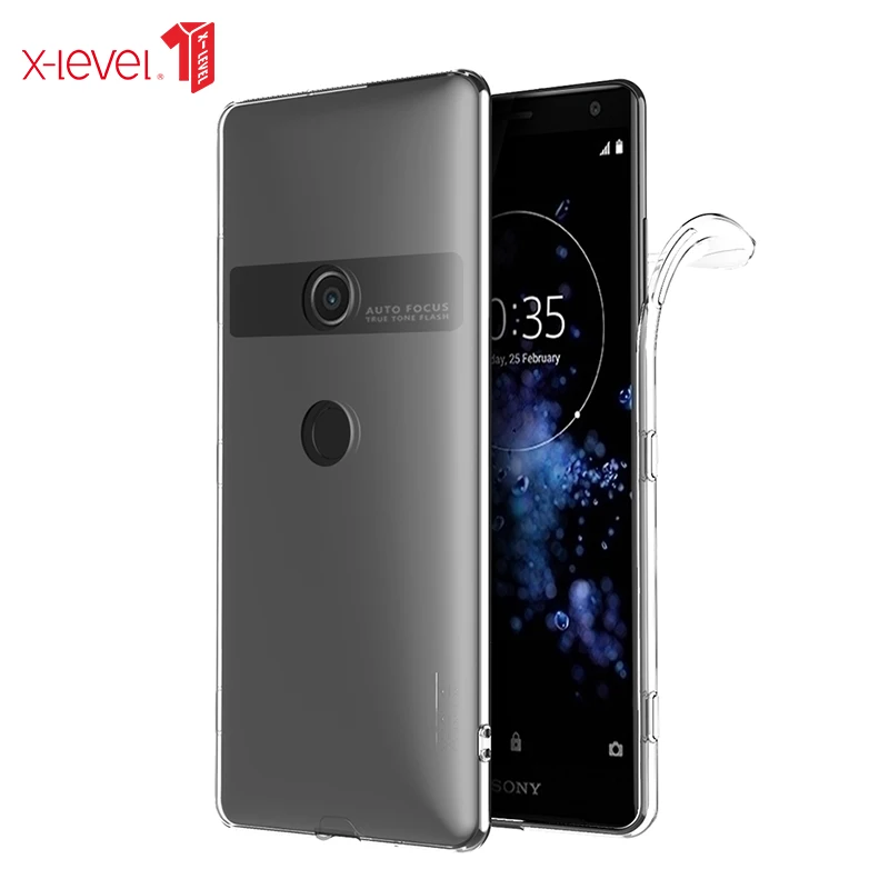 Для Sony Xperia XZ3 чехол задняя крышка натуральный мягкий силиконовый нескользящий