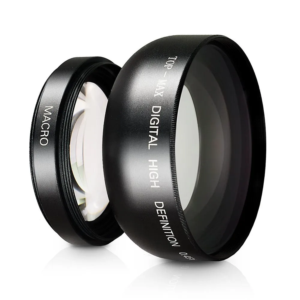 43 мм 0.45X супер широкоугольный объектив с макро для Canon HF R60 R62 R66 R67 R70 R72 R76 R77 R78 R600 R606