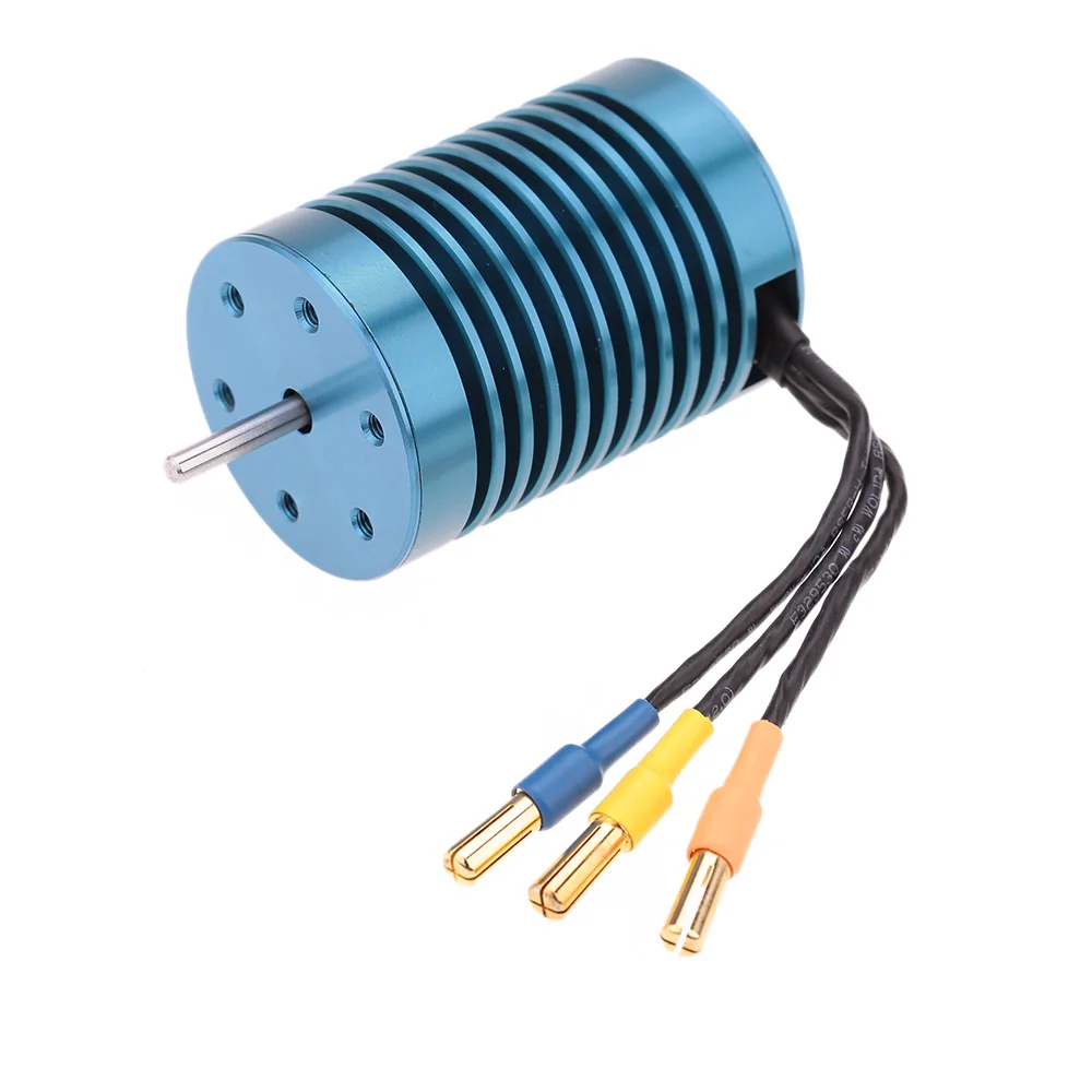 Алюминиевый сплав 3930KV 4P бесщеточный мотор высокой чистоты медные обмотки для 1/10