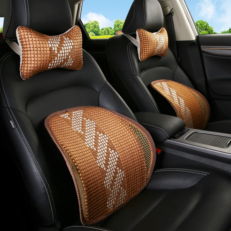 

KKYSYELVA Car Headrest Pillow Neck Pillows Lumbar Support for Office Chair Waist Back Support Car Styling Interior Accessories