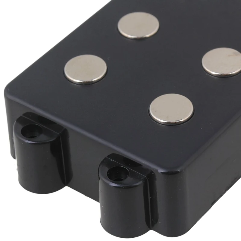 Шьет-бесшумный хороший баланс 4 струнные басы Humbucker двойная катушка пикап черный