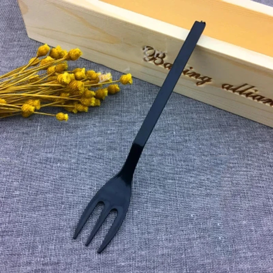 Фрукты коктейль вилка выбрать прозрачный для торта детей Wegwerp Bestek Cubiertos Desechables