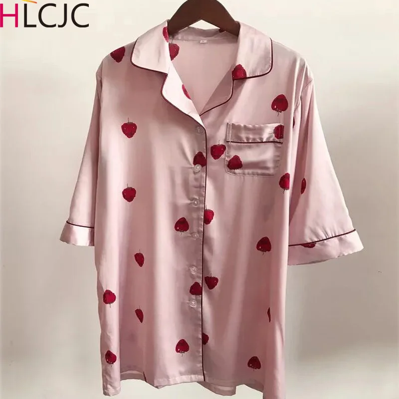 Женская Повседневная Ночная рубашка с отложным воротником и v образным вырезом