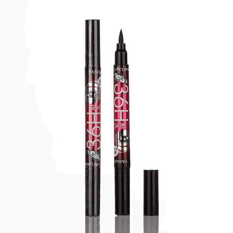 New Double Head Black Waterproof Liquid Eyeliner Make Up Beauty Comestics Long-lasting Eye Line pencil Makeup Tools |