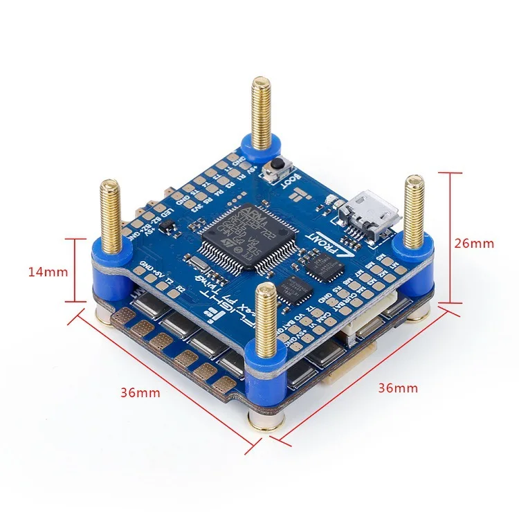 Контроллер iFlight sucex F7 TwinG FC с sucex 60A V2 Plus 2-6s BLHeli_32 Dshot1200 4в1 ESC Flytower для гоночного дрона FPV