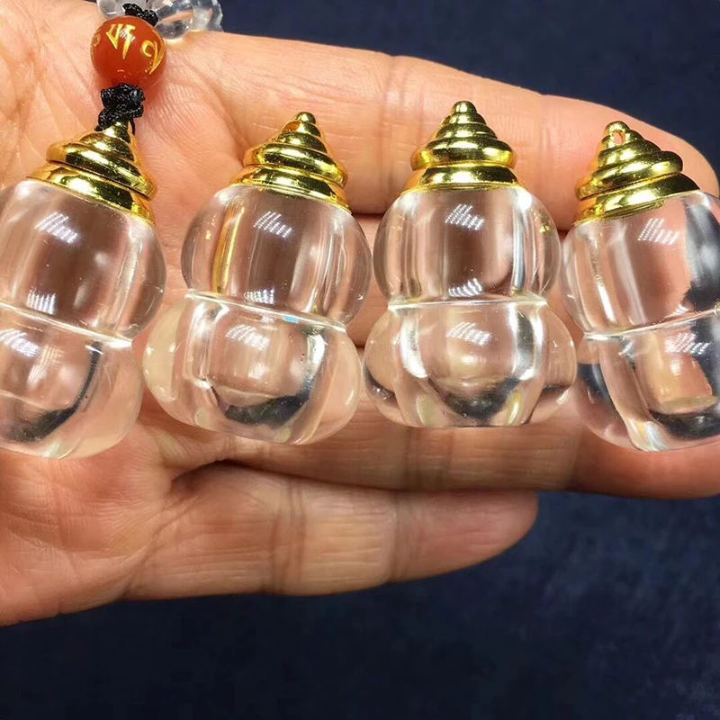 Оптовая продажа белые подвески из натурального кристалла тыква Женское и