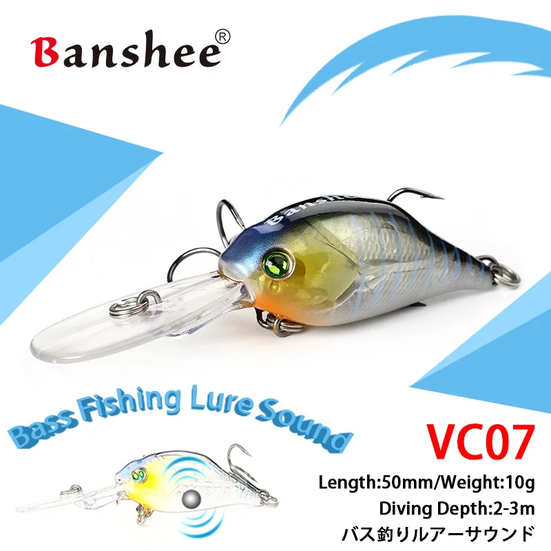 Banshee 53 мм 10 г приманка для рыбы воблеры троллинга твердая щуки крючком Cranckbait на