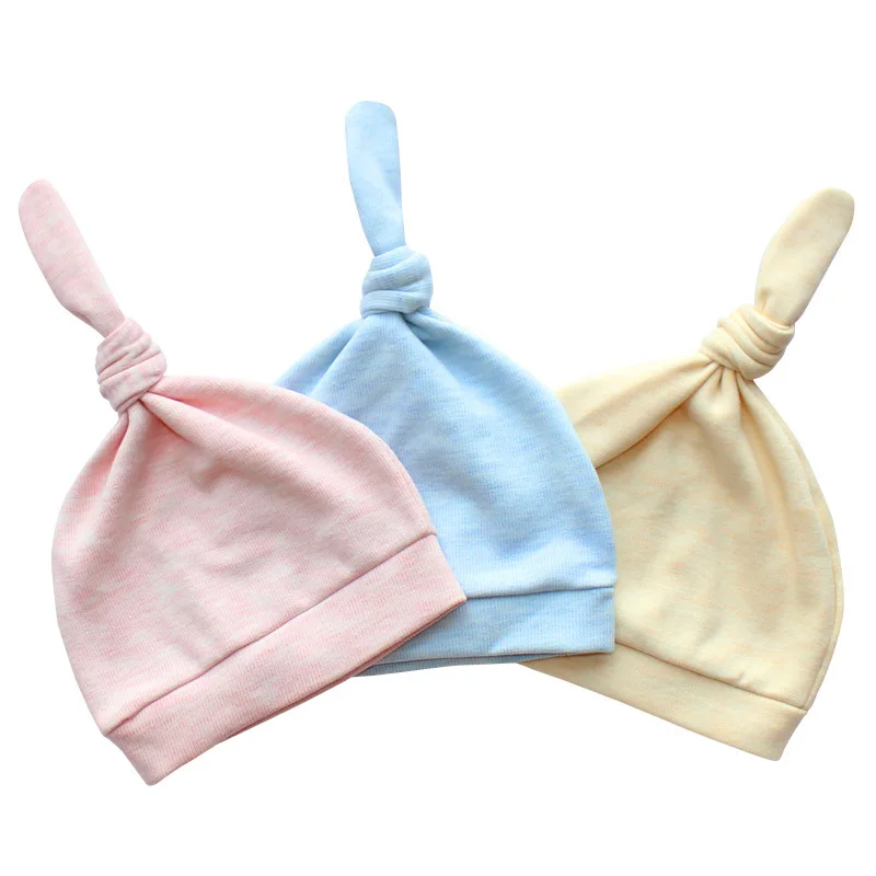 3 PCS Organic Cotton Newborn Baby Hat Soft Comfortable Sleeping Boys Girls Tire Spring Autumn Infant Beanie | Детская одежда и