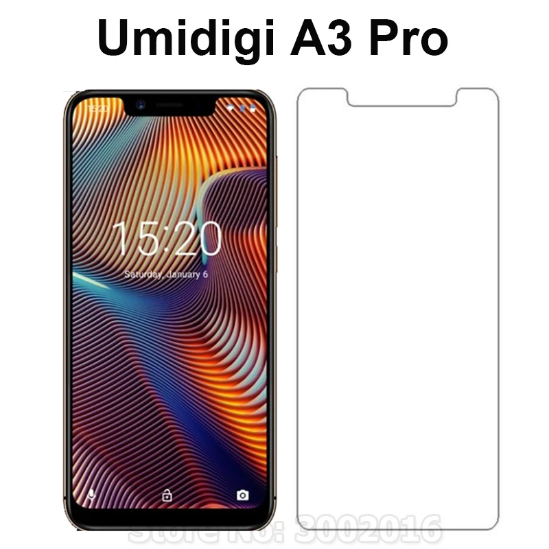 2 шт. закаленное стекло для UMIDIGI A3/A3 Pro Защитная пленка экрана мобильного телефона
