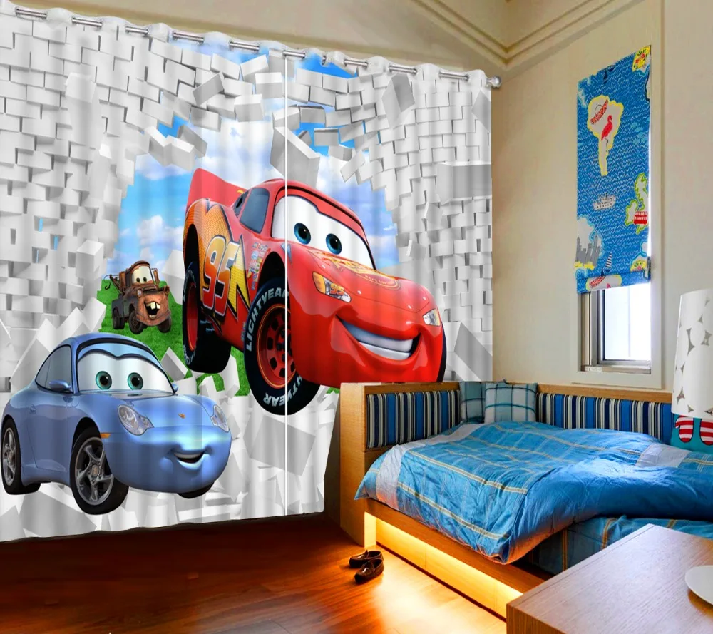 Классические шторы в европейском стиле занавески с объемным рисунком кирпича на