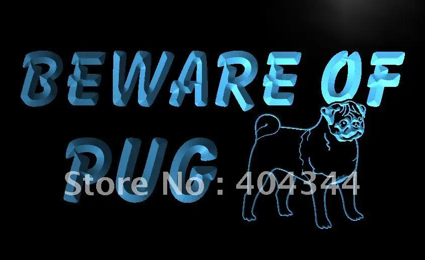 

LB840- Beware of Pug Dog Pet Logo LED Neon Light Sign