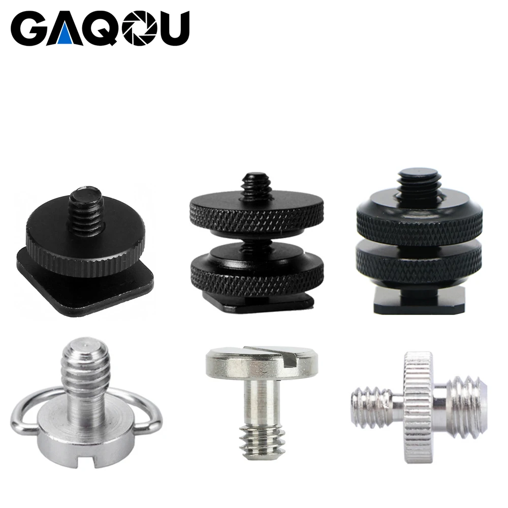 Винт резьбовой GAQOU для камеры 1/4 дюйма 3/8 дюйма|mount adapter|for cameratripod plate adapter |