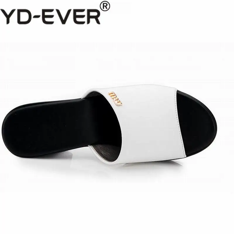 YD-EVER женские пикантные сабо на высоком каблуке летние платформе с открытым