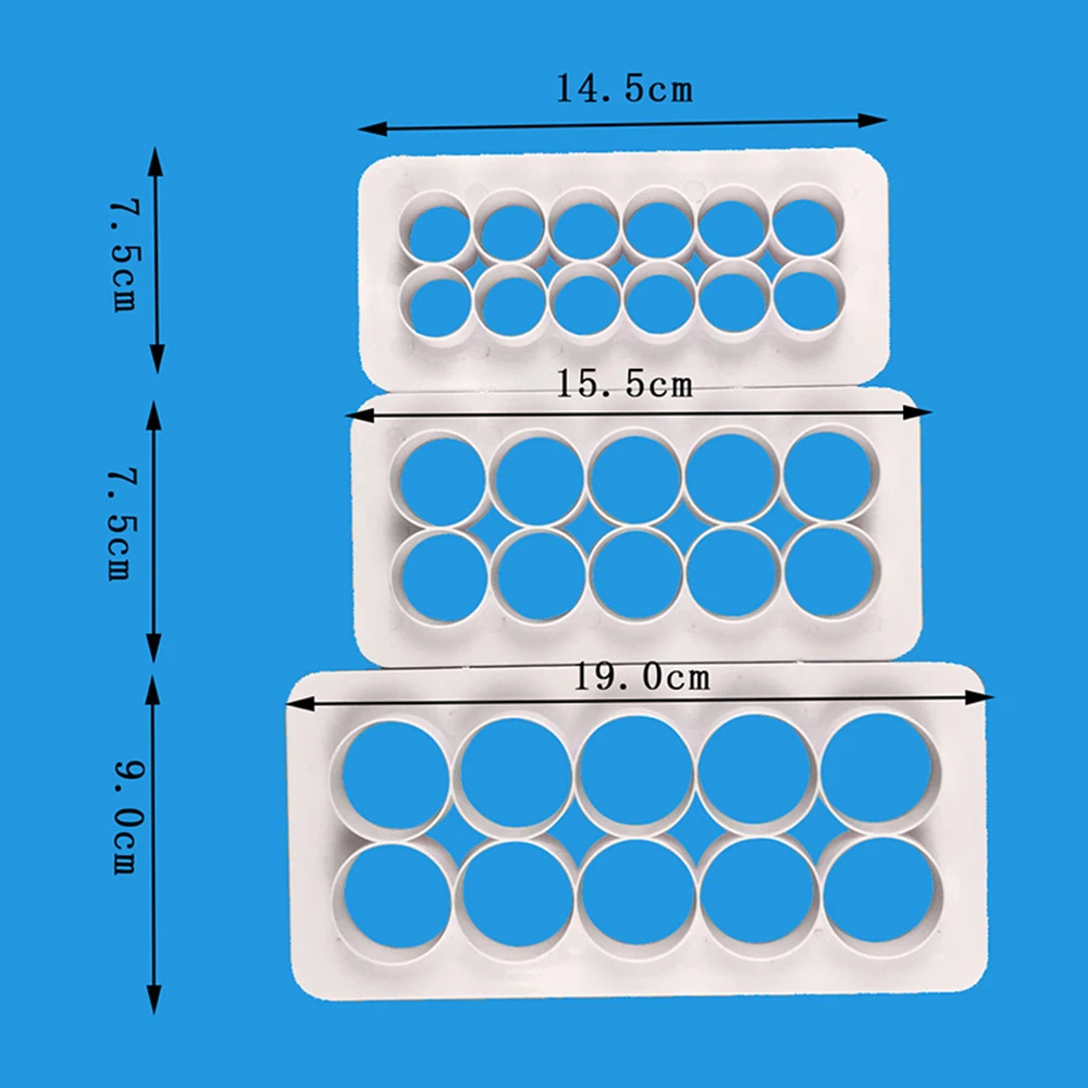 Fondant Cutter Puzzle Cake Mold Baking Decorating Tool 3pcs Geometry Round Cookie Chocolate Craft 2019 New Arrival | Дом и сад
