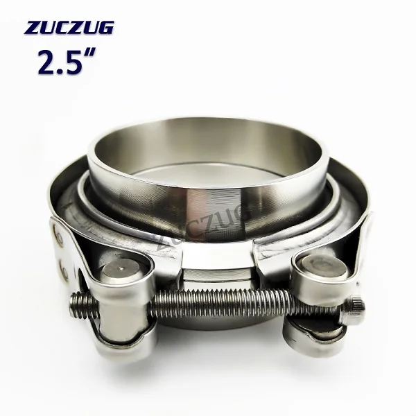 2.5flat clamp 2,5 дюймов 3,0 дюйма ss304 Быстрый открытый v Зажим мужской женский фланец плоский фланец комплект зажим для выхлопной трубы - Цвет: 2.5flat clamp
