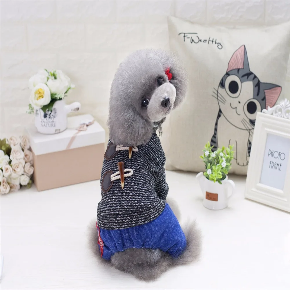 Новое поступление Симпатичная зимняя куртка для собаки с четырьмя ножками В