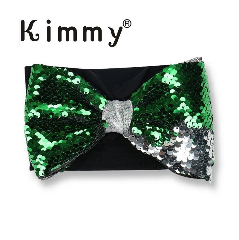 

10pcs Free shipping Magic ReversibleSequin Headband Girls Headbands Sparkly Hair Head Bands Gold Mermaid Sequin Headband