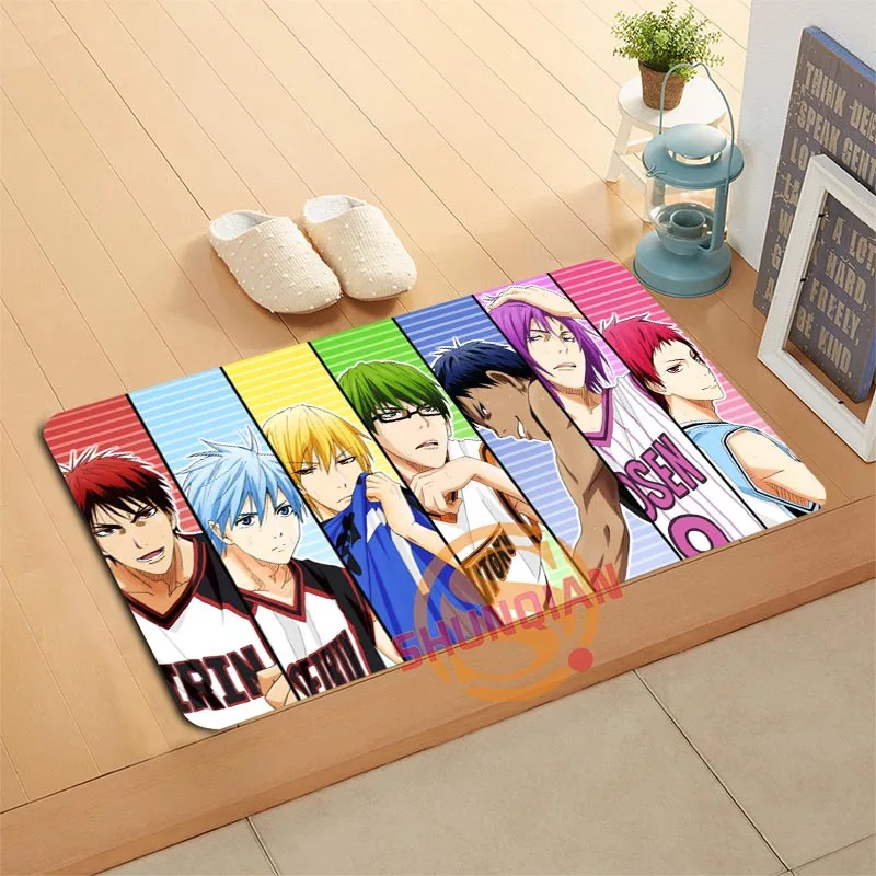 

Custom Kuroko's Basketball Doormat Bath Mats Foot Pad Home Decor Bathroom Mats Door Mat Floor Mat A320#101