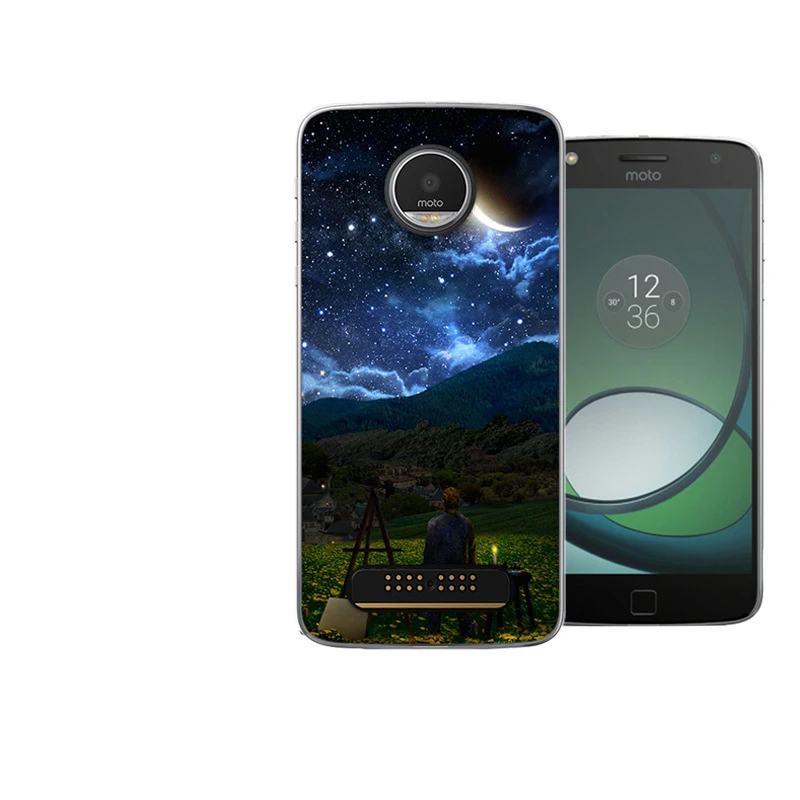 Чехол Z2Play для Moto Z2 Play, мягкий силиконовый чехол из ТПУ для Motorola Moto Z2 Play, чехол для Z 2 Play, ананас, волк, модный