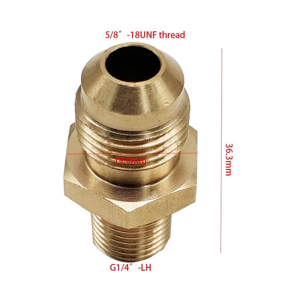 Earth Star Europe Thread G1/"-LH адаптер на 3/8" вспышка с наружной резьбой, газовый гриль, шланг, коннектор, аксессуары, 2 шт./лот