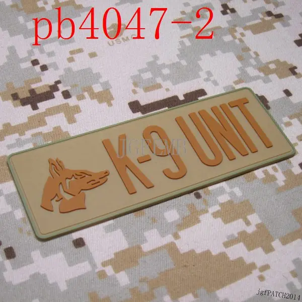 K-9 блок K9 собачья лапа боевой дух тактических военных 3D ПВХ патч