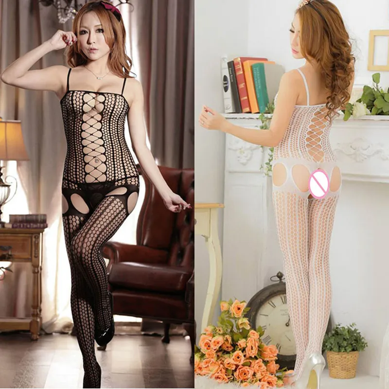 2017 горячее сексуальное нижнее белье женское Ажурное боди в сеточку комбинация на