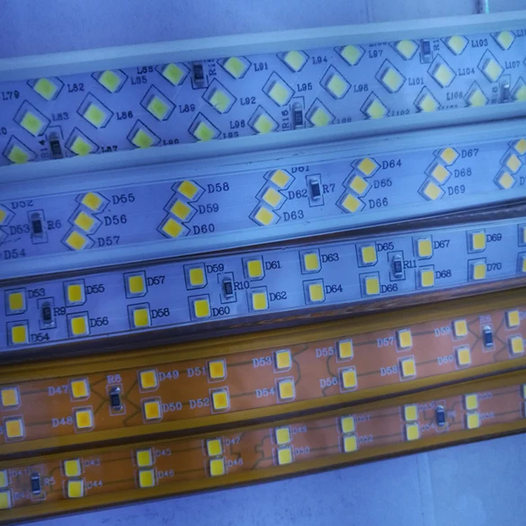 Сверхъяркая Светодиодная лента белый светильник 220 В водонепроницаемая IP66