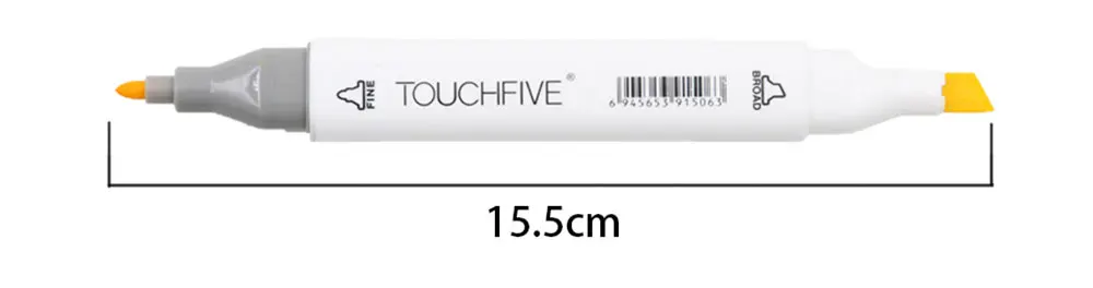 1 шт. TouchFive опционально 168 цветов эскизные маркеры двойная головка профессиональные художественные маркеры для Манга маркеры офисные школьные принадлежности