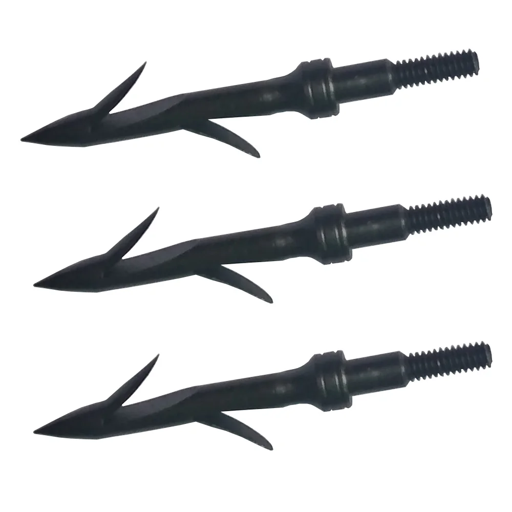 

3pcs Black Bowfishing Arrow Head Compound Bow Crossbow Fishing Tips Hunting Fish Point ponta de pesca para flechas