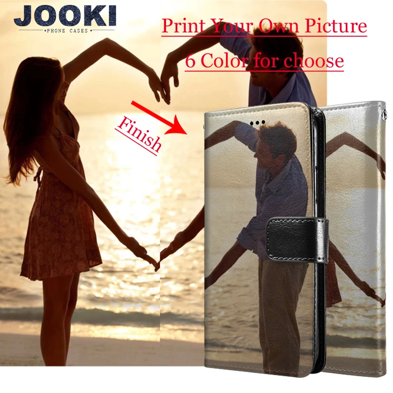 JOOKI индивидуальный DIY чехол для телефона с принтом из искусственной кожи откидной