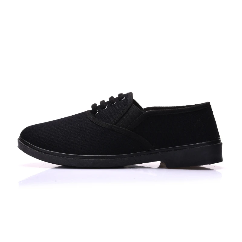 Cresfimix zapatos hombre Мужская Удобная черная парусиновая обувь весенне летняя Рабочая