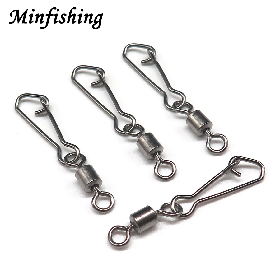 Minfishing 50 шт. сильный рыболовный поворотный шарикоподшипник Роллинг Поворотный с