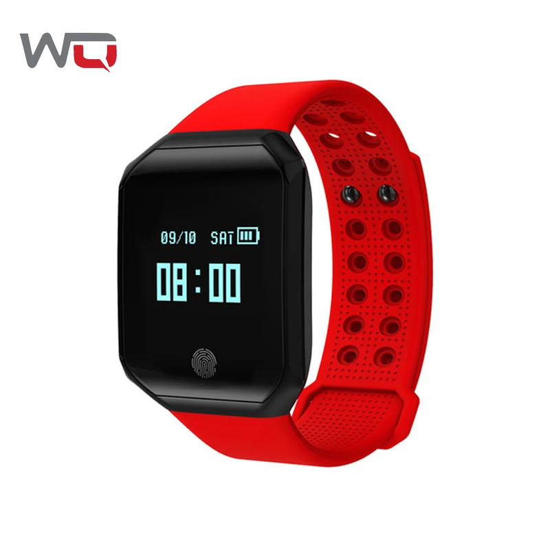 WQ Z66 Blood Watch 0.95 OLED Smart Bracelet Heart Rate Monitor Sleep Fitness Band MSM Reminder Intelligent Wristband | Электроника