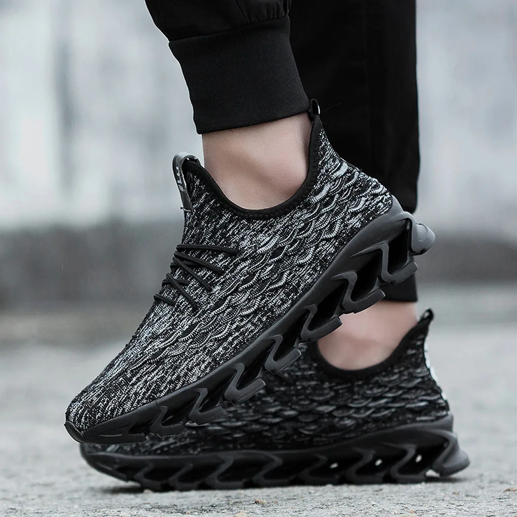 Mens Shoes Fish Scales Solid Color Soft Foundation Hot Sale Sneakers Men Spring Blade Outdoor Flats Big Size | Спорт и развлечения