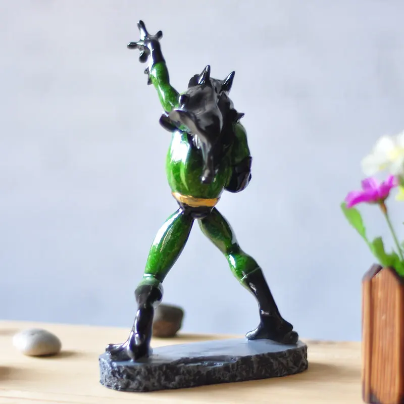 Бэтмен модель рукоделие смола лягушка статуэтки декоративные творческий дети