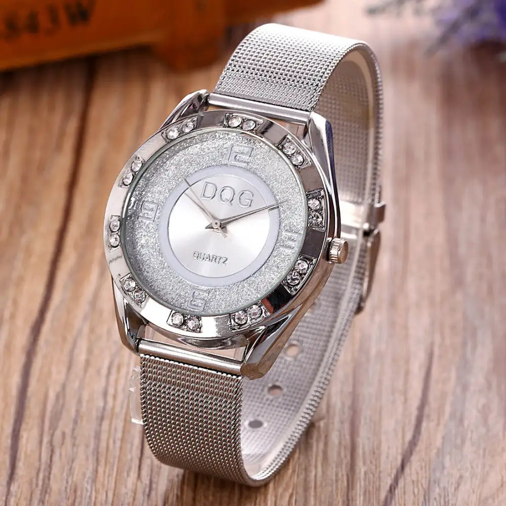 Новые роскошные Брендовые женские часы DQG Reloj Mujer модные повседневные кварцевые с