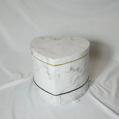 1pcs Новое поступление, цветочное ведро с мраморной печатью, Круглый держатель цветочных букетов, цветочные бумажные коробки с крышкой, ведро для объятий, цветочный подарок - Цвет: 1pcs