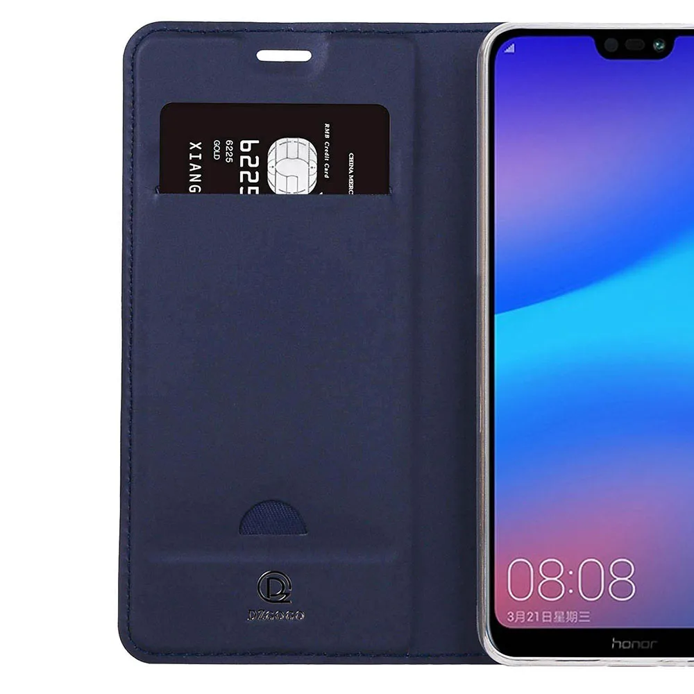 Кожаный флип-чехол для huawei Honor 9 Lite PU + TPU чехол ультра тонкий сотовый телефон сумка