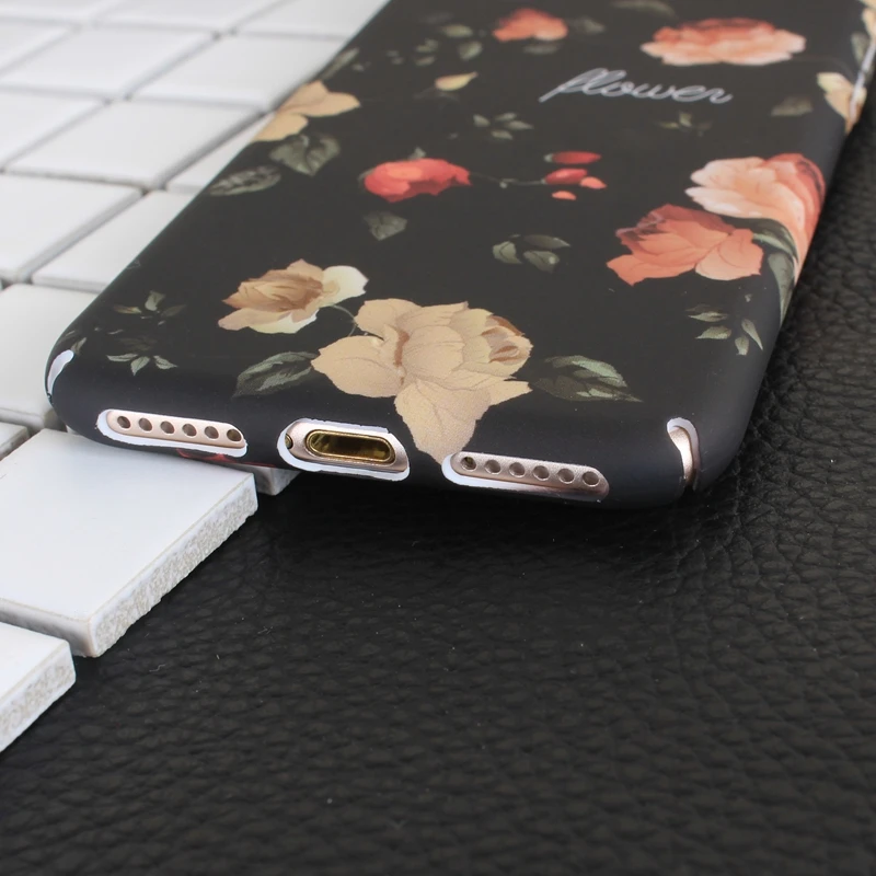 Peony Flower Hard Slim Plastic PC Fundas Cases For Iphone 7 Plus 6 6S Phone Bags Cover Beautiful Floral Coque |