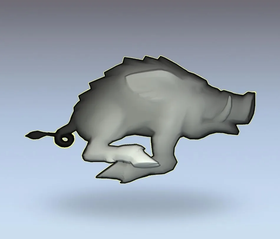 

3d model relief for cnc in STL file format boar