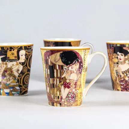 Изысканная китайская керамическая кружка Mark креативная из костяного фарфора