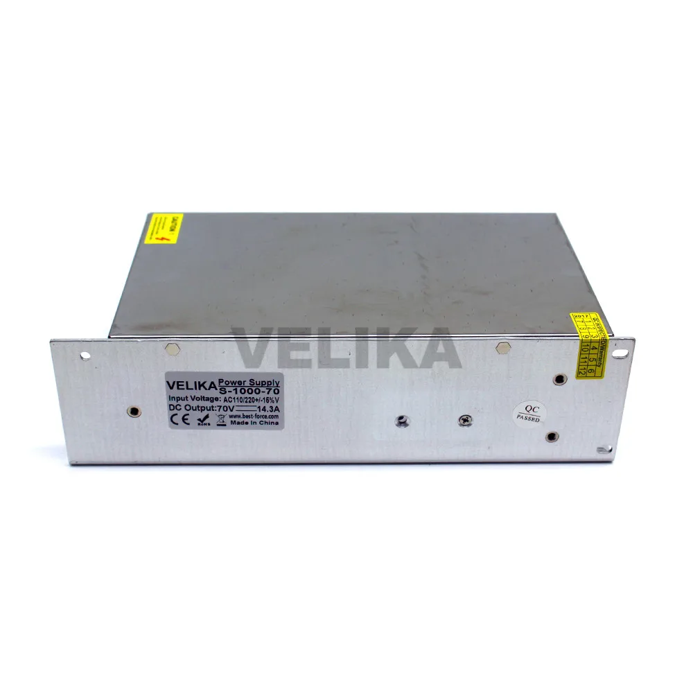 Импульсный источник питания DC70V 14.3A 1000W трансформатор 220V 110V AC DC 70V SMPS для