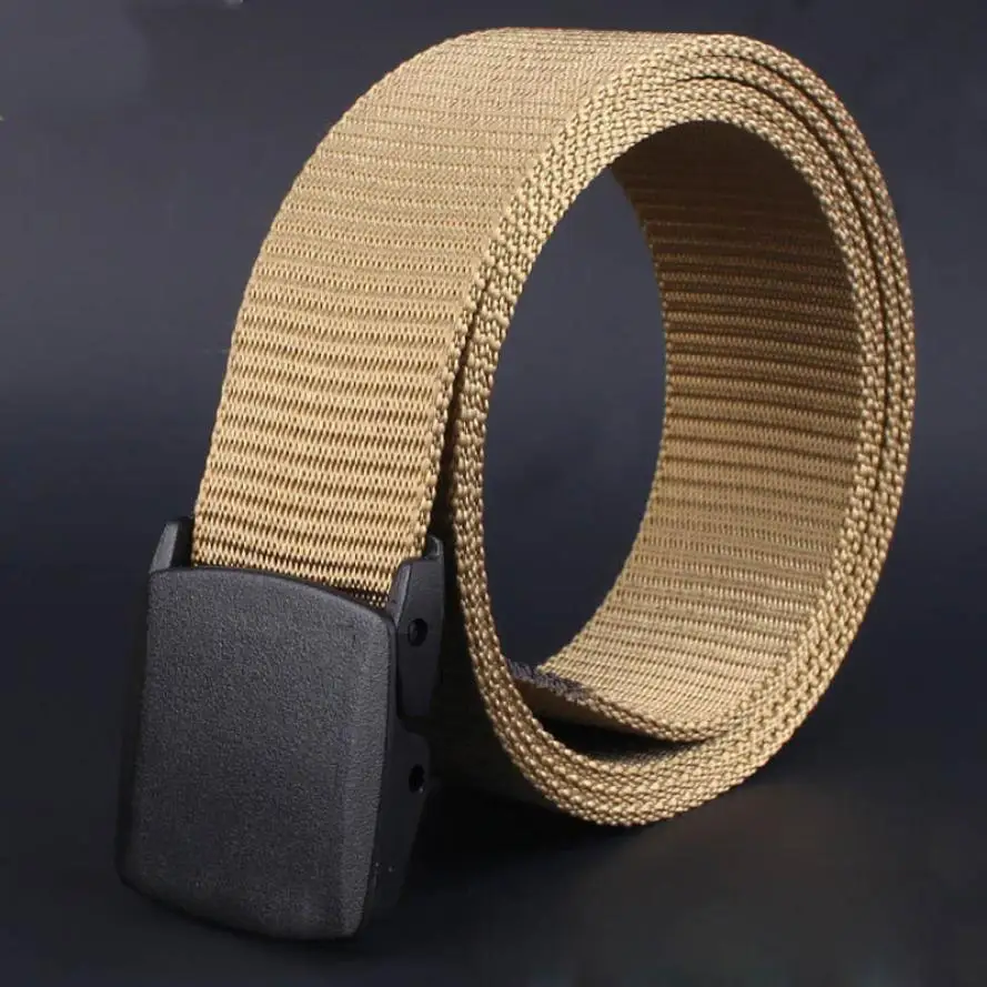 Повседневный брезентовый мужской ремень гипоаллергенный металлический с