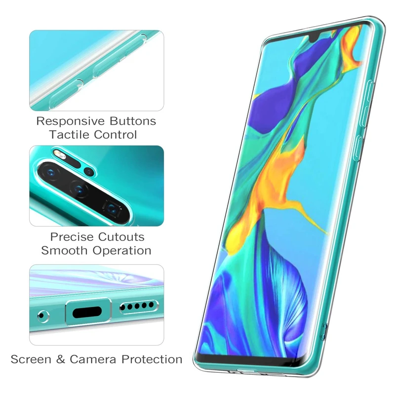 Тонкий мягкий чехол из ТПУ для Honor 20 Pro 10i 20i 8A 8S 10 Lite Прозрачный Huawei Y9 Prime 2019 P Smart Plus Z