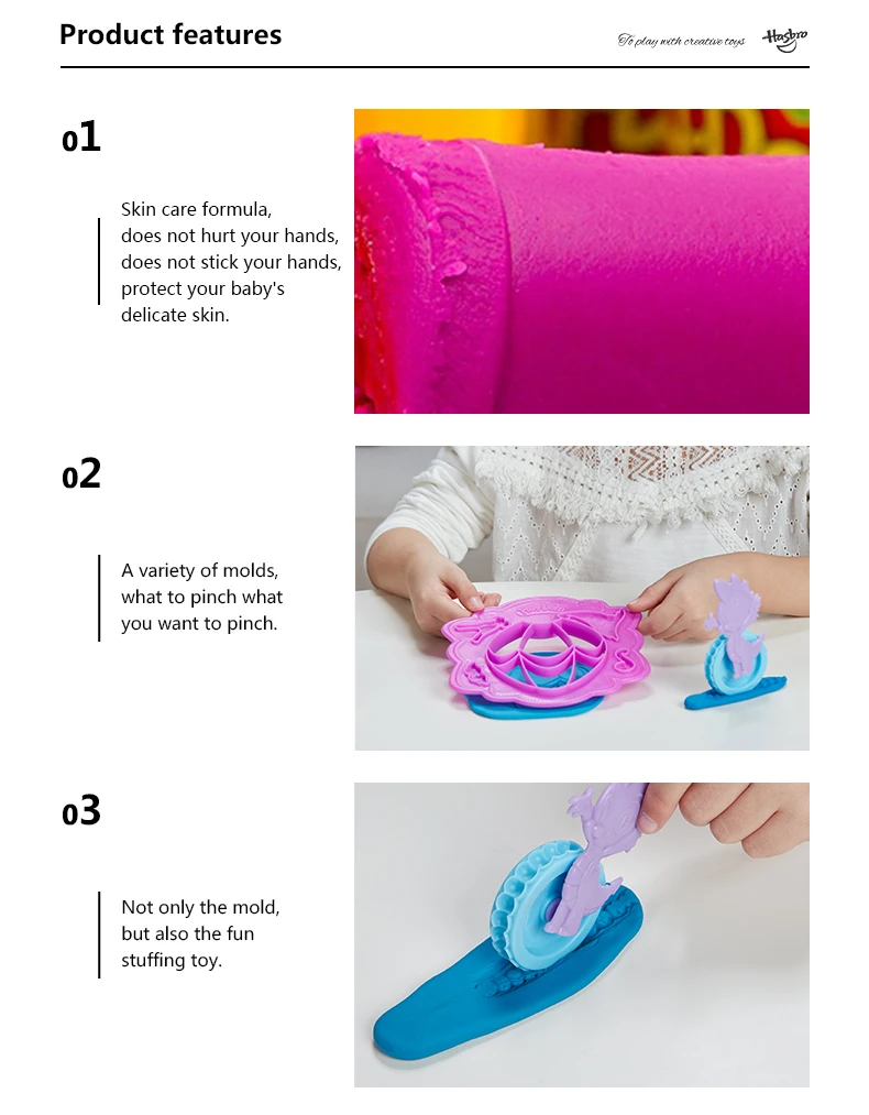 Hasbro play-doh модное платье принцессы из мультфильма «Мой маленький пони» Twi светильник блеск и редкость светильник мягкий пластилин плей до Развивающая игрушка «сделай сам»