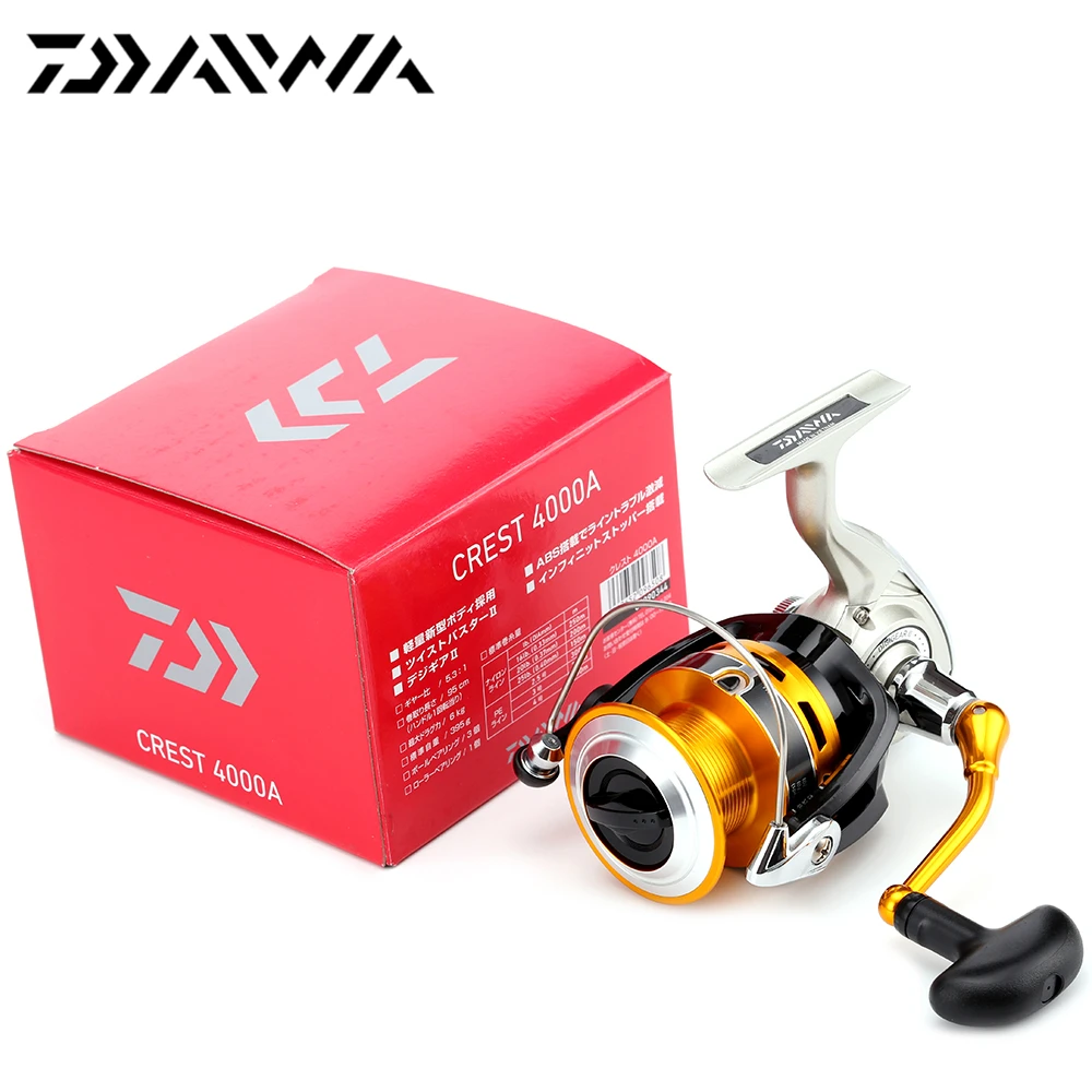 Daiwa 2016 Оригинал Spinning Рыболовная Катушка CREST 2000A 2500A 3000A 4000A 3 + 1 Подшипник 5.3: ЧПУ