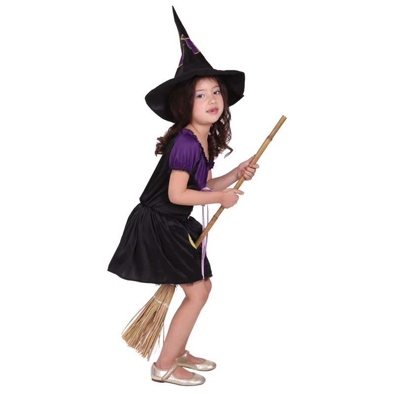 Детский костюм чёрной кошки ведьмы для девочек | Тематическая одежда и униформа